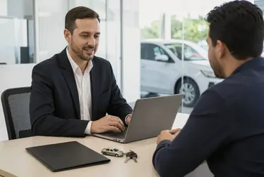 Despachante revisando documentos para licenciamento veicular.